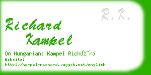 richard kampel business card